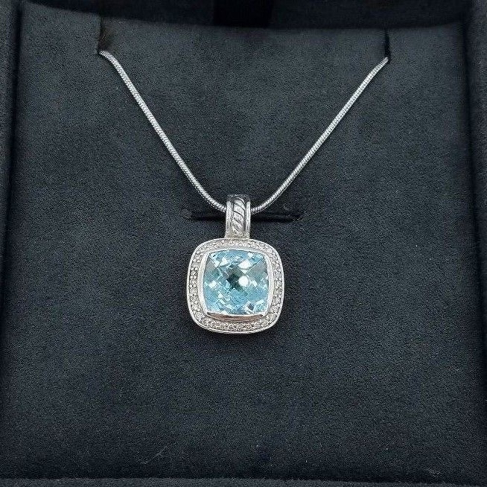 David Yurman Blue Topaz Pendant